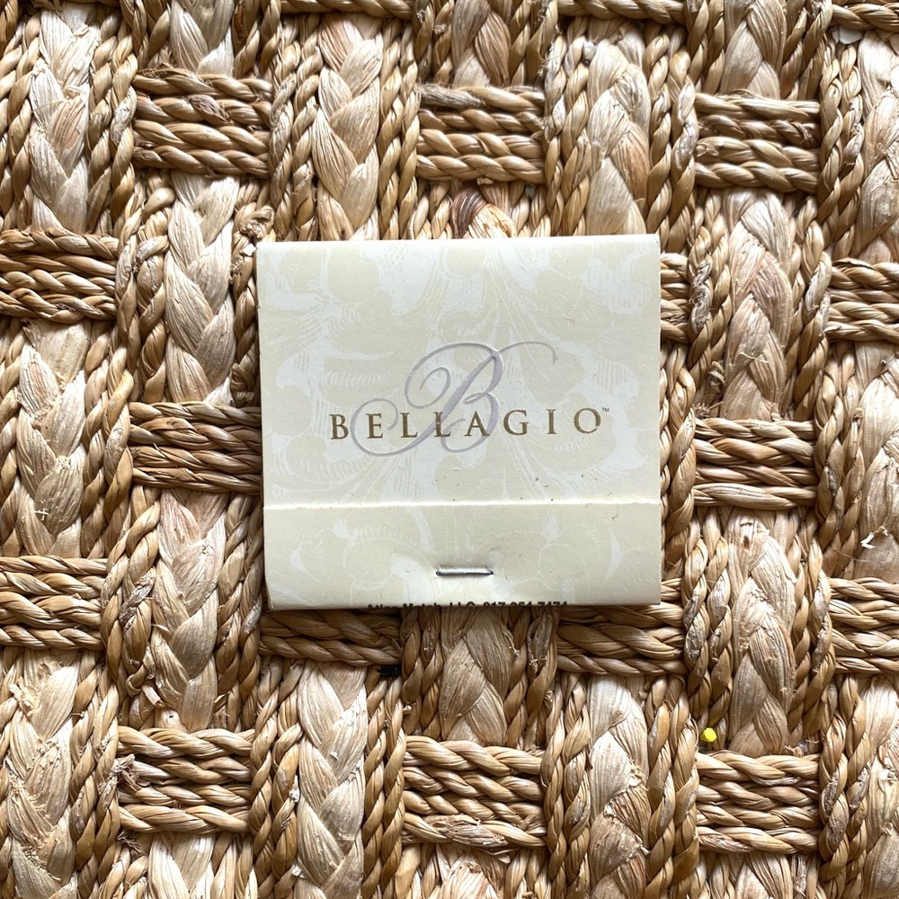 Vintage Bellagio Matchbook